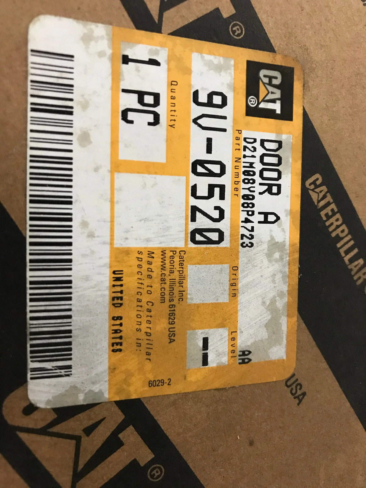 For Caterpillar Door Assembly Part # 9V0520