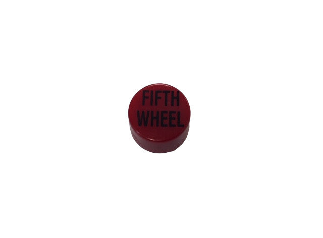 New Old Stock Lens Fifth Wheel Red Rnd Part # 22-10 For Kenworth