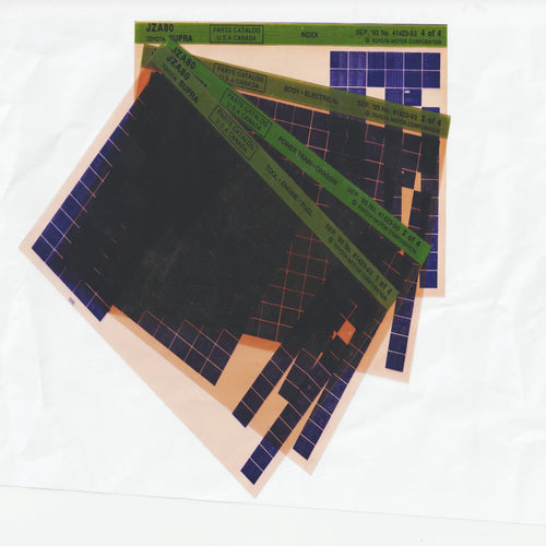 1993-1994 Fits Toyota Supra "JZA80" Parts Microfiche Slides September 1993