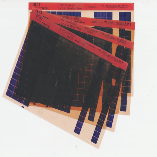 1990-1994 Fits Toyota Tercel "EL42" Parts Microfiche Catalog Slide February 1995