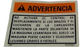 For CNHi Decal Part # 353238A1