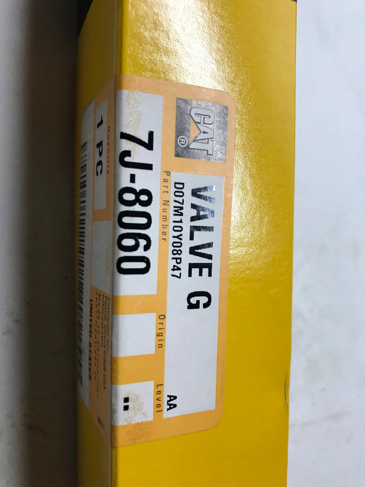 For Caterpillar Valve G Part # 7J8060