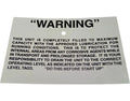 For Caterpillar Mining Sign Warning-lub Gearbox Part # 109787