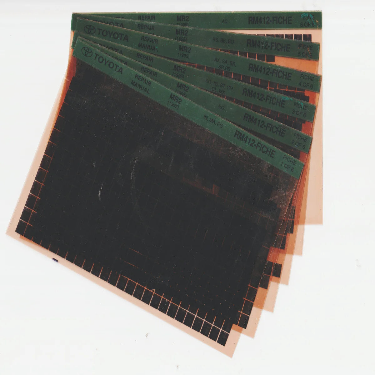 1995 Toyota MR2 Workshop Repair Manual Microfiche Set