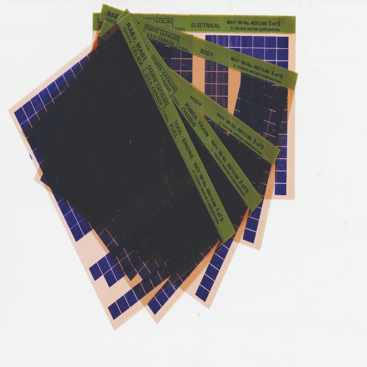 1993-1997 Fits Toyota Supra (JZA80) Parts Microfiche Slides December 1996