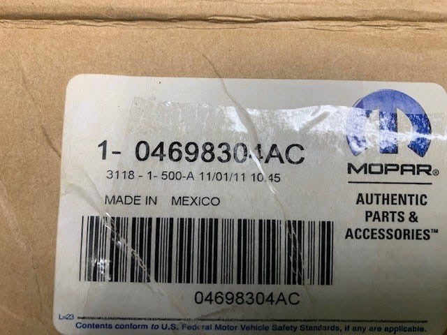 For Mopar Clockspring Part # 4698304AC