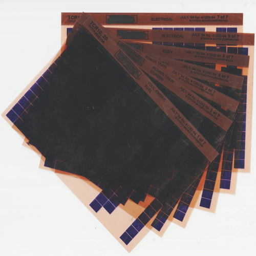 1990-1994 Fits Toyota Previa "TCR10, TCR20" Parts Microfiche Slides July 1994