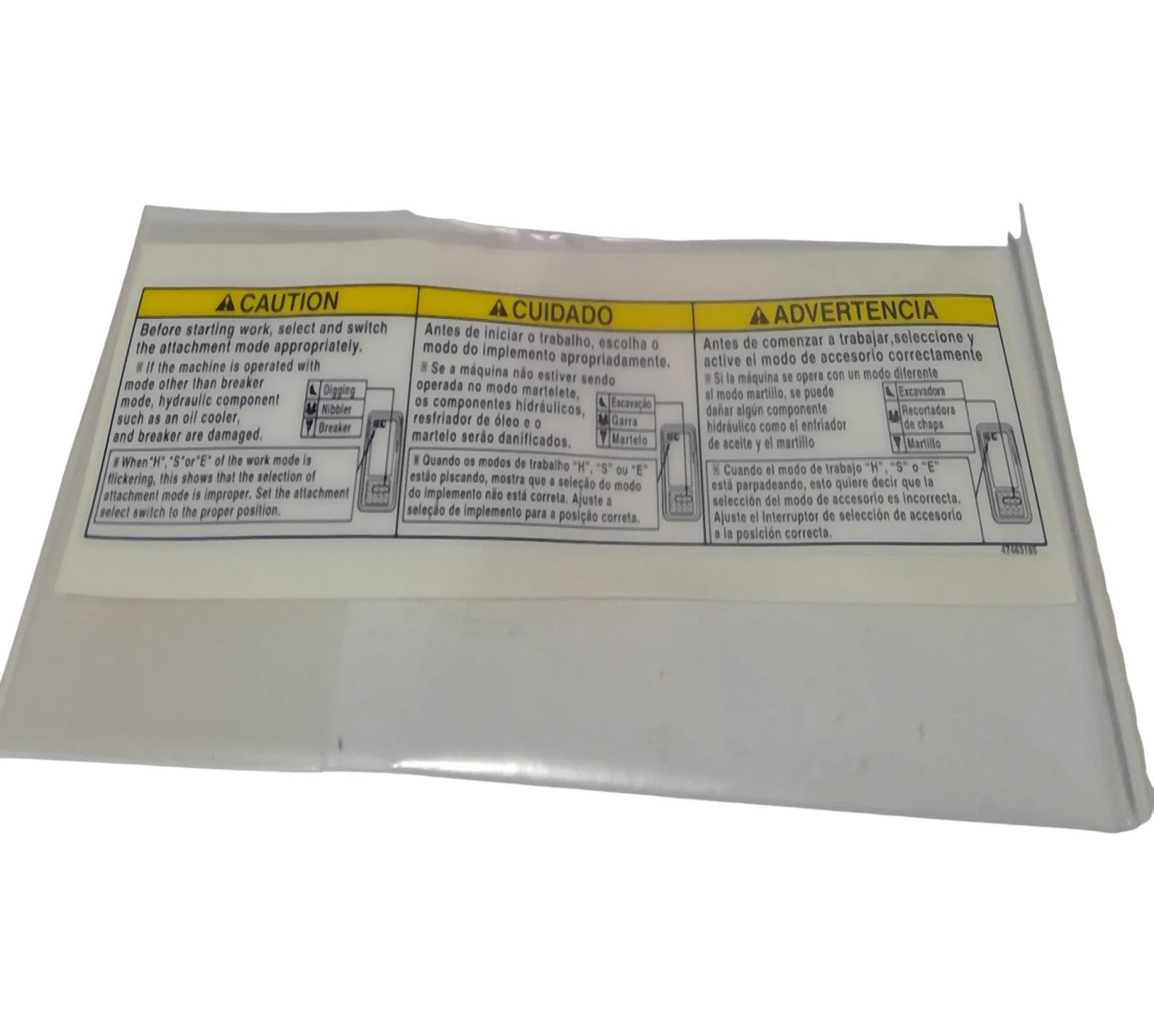 For CNHi Decal Part # 47463185