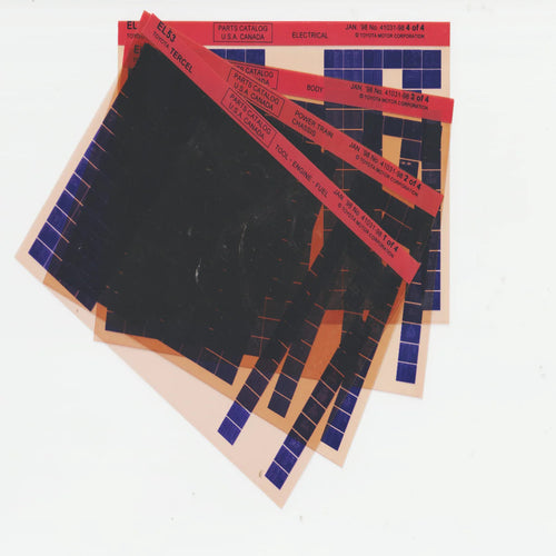 1994-1999 Fits Toyota Tercel "EL53" Parts Microfiche Catalog Slides January 1998