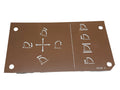 New Old Stock Plate Inst Part # 6V7404 For Caterpillar