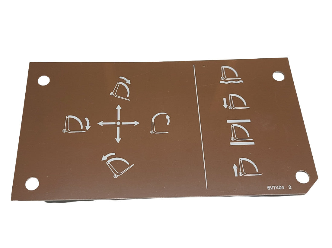 New Old Stock Plate Inst Part # 6V7404 For Caterpillar