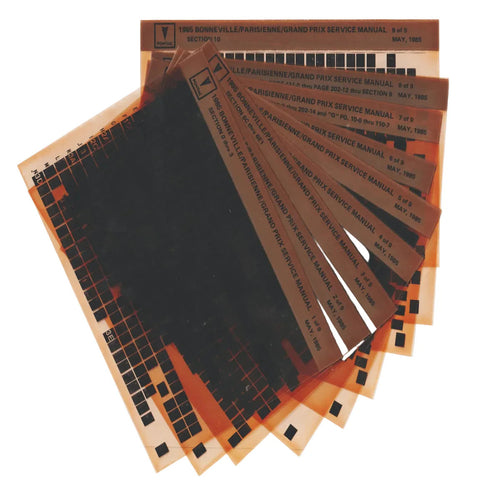 1985 Pontiac Bonneville, Grand Prix, Parisienne Workshop Manual Microfiche