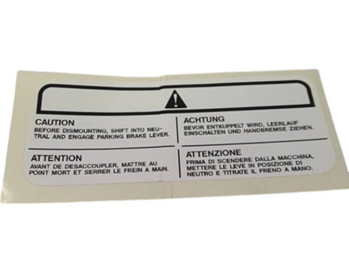 For AGCO Tag Cautio Part # 700700065