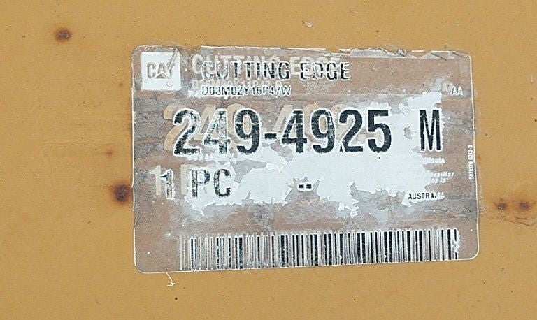 For Caterpillar Cutting Edge Part # 2494925
