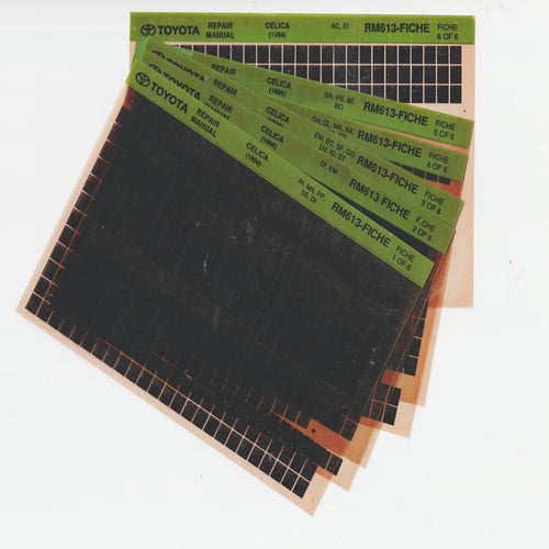 1998 Toyota Celica Workshop Repair Manual Microfiche Set