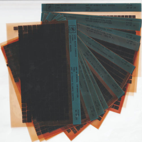 1986 Buick Chassis Workshop Service Repair Manual Microfiche Slides
