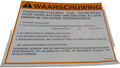 New Old Stock Plate Warnin Part # 3E0814 For Caterpillar