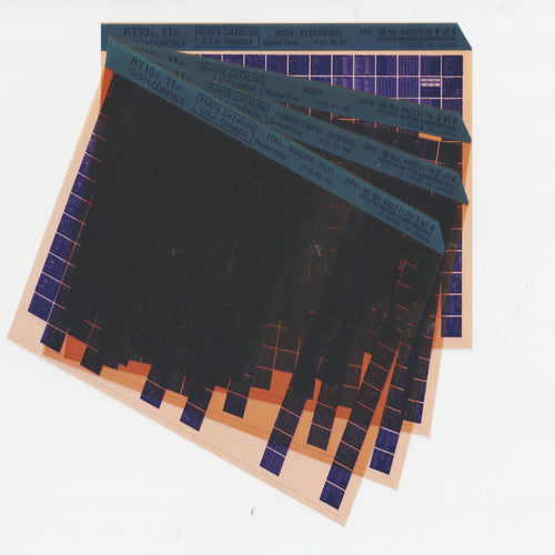 1973-1979 Fits Toyota Corona "RT10, RT11" Parts Microfiche Slides April 1985