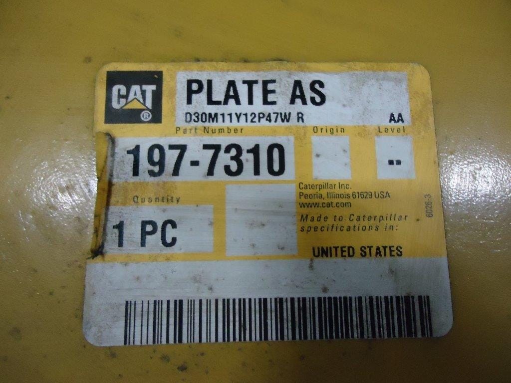 For Caterpillar Plate As Part # 1977310