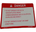 New Old Stock Label, Caution Part # G3700-88240 For Kubota Tractors