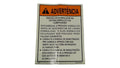 For CNHi Decal Part # 353243A1