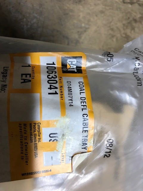 For Caterpillar Milwaukee Coal Defl Cable Tray Iii C Part # 1063041