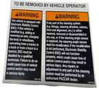 New Old Stock Label Dash Esp Part # S53-1183 For Kenworth