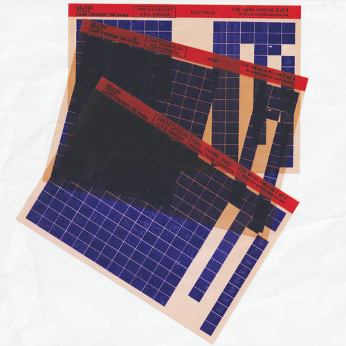 1998 Fits Toyota Landcruiser "UZJ100" Parts Microfiche Slides February 1998