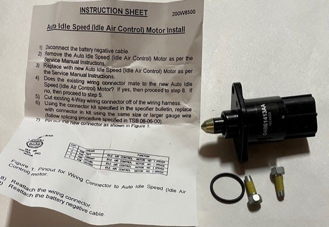 For Mopar A.i.s. Motor Kit Part # 4874432AC