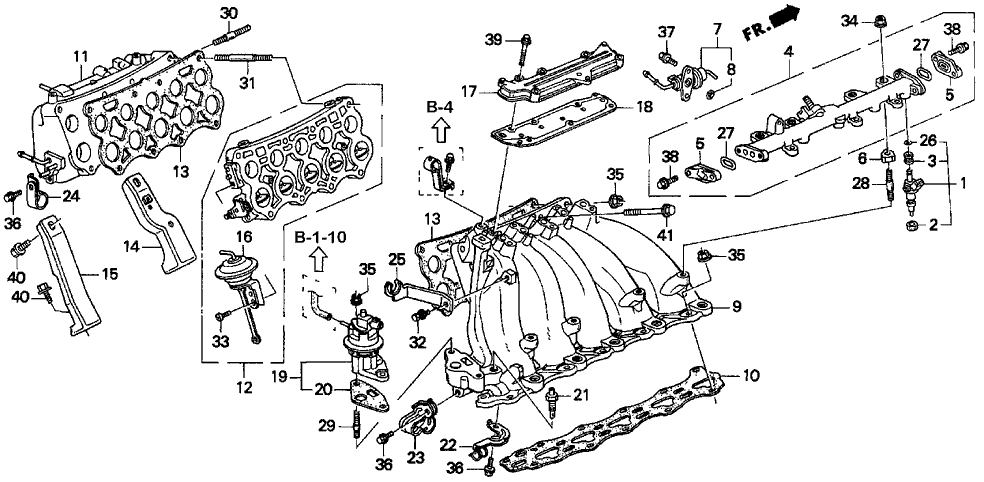 New 1992-1998 Fits Acura TL / Vigor Clamp, Fast Idle Hose, Part # 19518-P1R-000