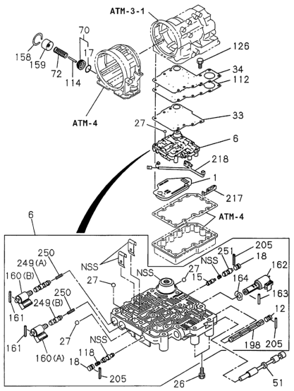 Honda New 1994-2002 Fits Honda Passport Gasket, Valve Body (Lower), Part # 89601-54170