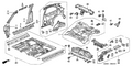 Honda New 2002-2005 Fits Honda Civic Left Rear Wheelhouse, Part # 64730-S5S-G01ZZ