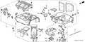 Honda New 1996-1998 Fits Honda Civic Heater Unit Assembly, Part # 79100-S04-G01
