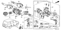 Honda New 2005 Fits Honda Pilot Cylinder Set, Key *YR203L* (SADDLE), Part # 06350-S9V-A24ZC