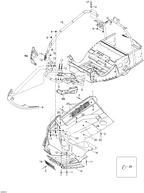 Fits 2005-2006 Ski-Doo Expedition 600 H.O. SDI / Expedition V-1000 Heat Protector, OEM Part # 605451561