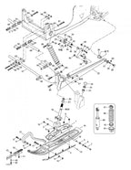 Fits 1997-2003 Ski-Doo Formula III / Formula III 600 LT Models Cushion, OEM Part # 415039500