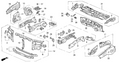 Honda New 1998 Fits Honda Odyssey Front Bulkhead, Part # 60400-SX0-A01ZZ