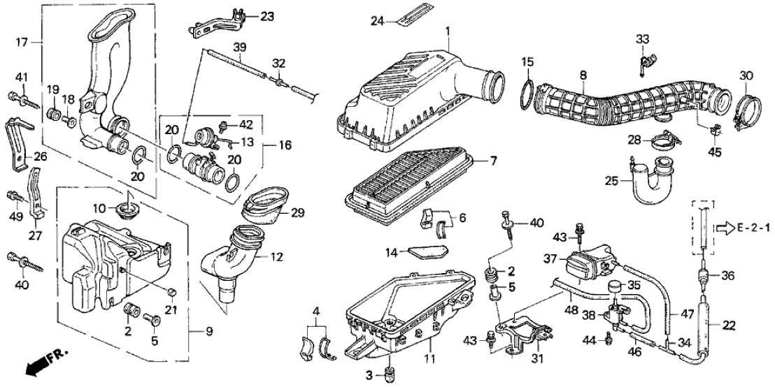 Honda New 1992-1996 Fits Honda Prelude Clamp, In. Control Tube, Part # 17259-P13-003