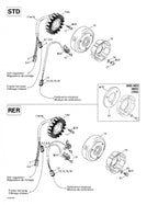 Fits 2003/2004/2006/2007 Ski-Doo MX Z 440 Racing / MX Z 440X Racing Models Flywheel, OEM Part # 410922953