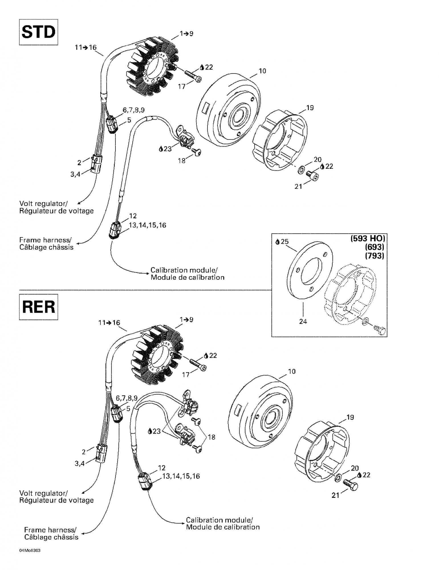 Fits 2003/2004/2006/2007 Ski-Doo MX Z 440 Racing / MX Z 440X Racing Models Flywheel, OEM Part # 410922953