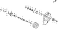 Honda New 1994-1996 Fits Honda Prelude Gear, Secondary Shaft Low, Part # 23411-P15-000