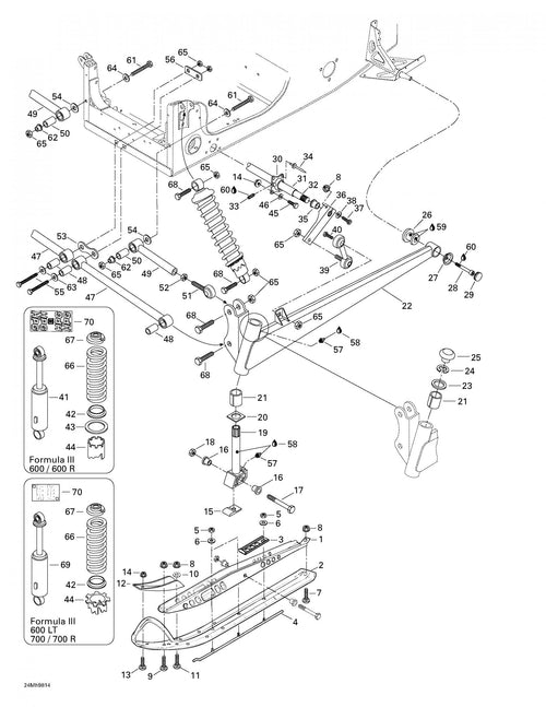 Fits 1998-2005 BRP Formula III 600 LT / Formula III 600 R/700 R Models Washer, OEM Part # 506148100