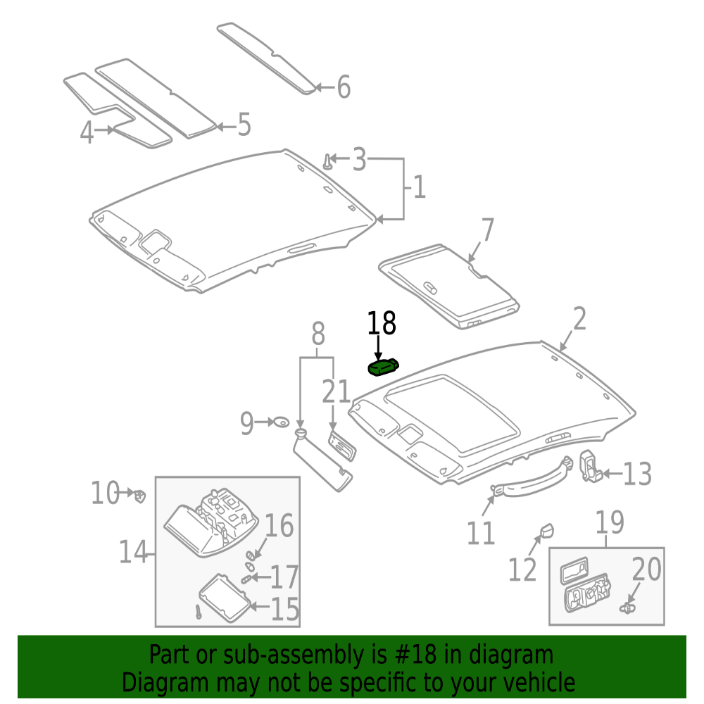 Lexus New 1998-2005 Fits Lexus GS300 Transmitter, Garage Door Opener, Part # 89755-0W030-A0