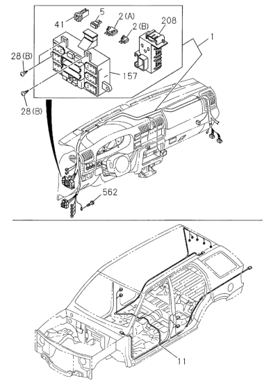 Honda New 2000 Fits Honda Passport Wire Harness, Body (A), Part # 89723-06475