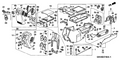 New 2003-2008 Fits Honda Pilot Bracket, RR. Center Console, Part # 83403-S9V-A02ZZ