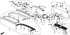 New 2010-2011 Fits Honda Crosstour Net Assy. *NH167L* (GRAPHITE BLACK), Part # 84430-TP6-A01ZA