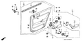 Honda New 1992-1993 Fits Honda Accord Left Base *B44L* (PALMY BLUE), Part # 83756-SM4-H11ZA