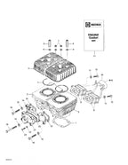 Fits 1999-2005 Ski-Doo MX Z 440 / MX Z 440 F/500 F Models Gasket 0.3, OEM Part # 420931780