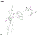 Ski-Doo - OEM schematic diagram - Part # 2572-420910160 - 02- Oil Pump | 02- Oil Pump 550F | 02- Oil Pump SWT 550F - Ref # 1, 2