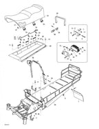 Fits 1998-2007 Ski-Doo Skandic 440 / Skandic 440F Models Seat Belt Latch, OEM Part # 548824